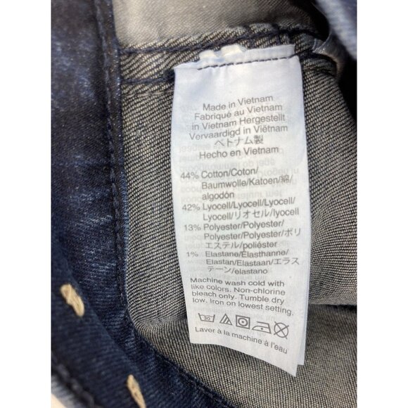 *Madewell Stovepipe Jeans Womens 23P Blue Casual Light Wash Raw Hem Ankle Crop - Picture 6 of 7